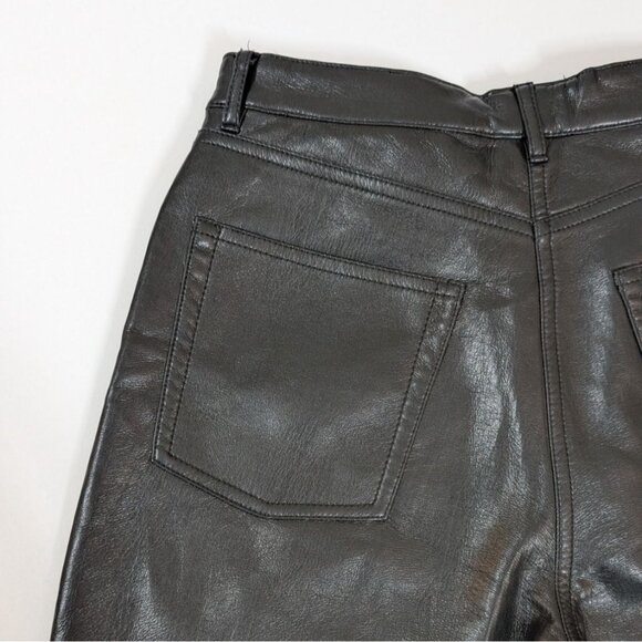 Wilfred The Melina Flare Pant High-Rise Black Vegan Leather Womens Size 10 - Picture 10 of 10